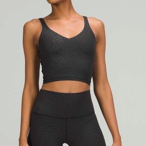 lululemon Align Tank in Jewel Embossed Black